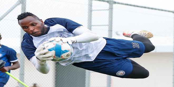  Azam FC's newly signed Sudanese keeper, Mohamed Mustafa. PHOTO: COURTESY OF AZAM FC