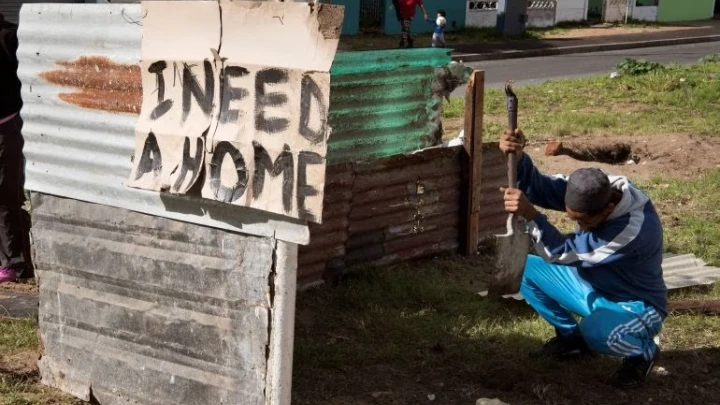 In Cape Town's Mitchells Plain, many people who are left without houses build shacks or informal dwellings in the backyards of other homes.