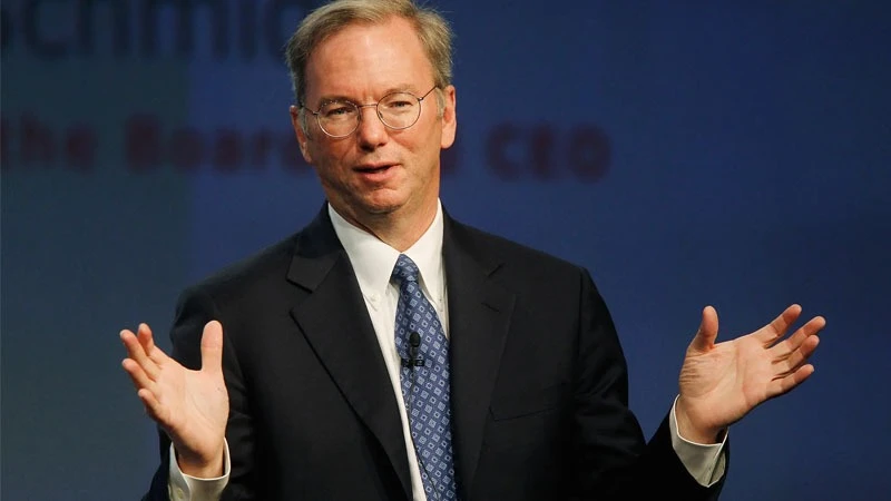 Eric Schmidt, former CEO and Chairman of Google
