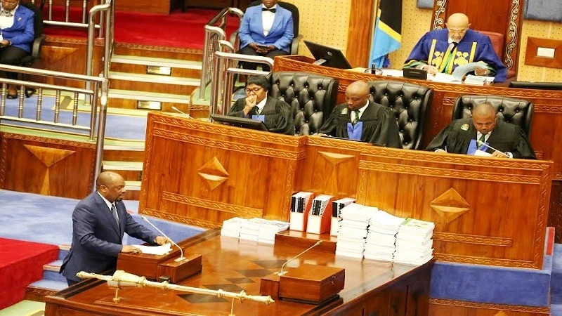 
Finance deputy minister Hamad Hassan Chande pictured in the National Assembly in Dodoma city yesterday tabling the Controller and Auditor General’s report on the audits of the central government’s financial statements for the financial year.