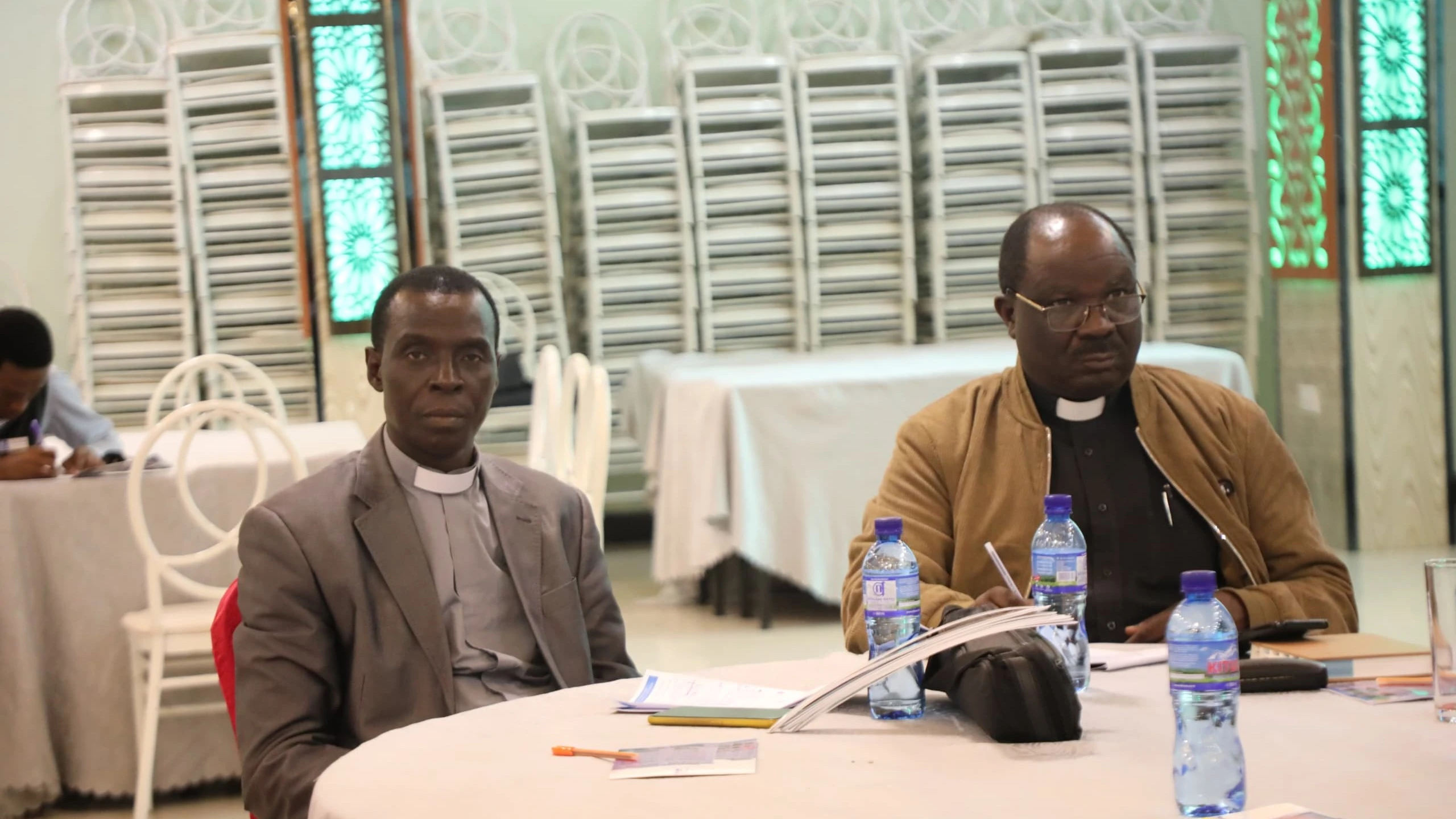 Some religious leaders who participated at a meeting by World Vision Tanzania on adolescents and youth welfare.