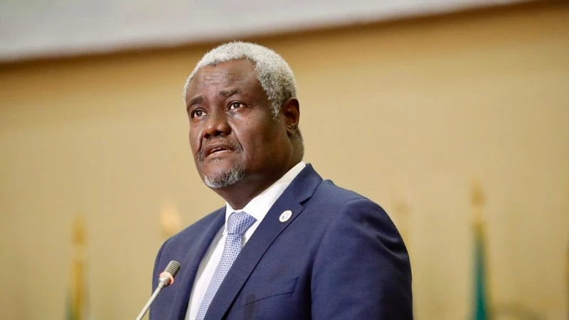 Chairperson of the African Union (AU) Commission Moussa Faki Mahamat.