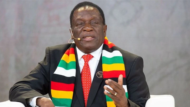 Zimbabwean President Emmerson Mnangagwa