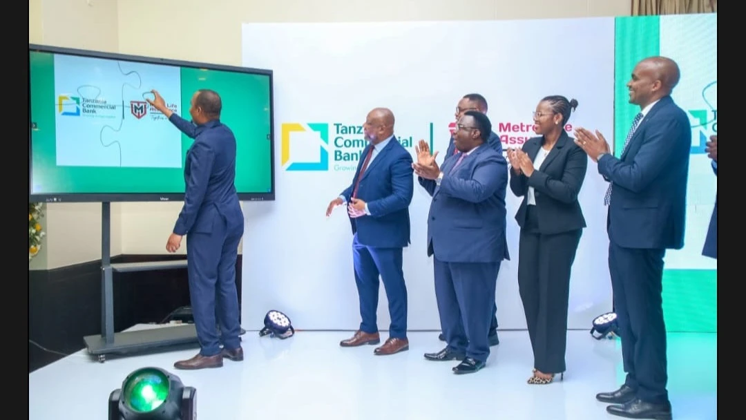 Commissioner of the Tanzania Insurance Regulatory Authority (TIRA), Dr Baghayo Saqware launches AdaBima Insurance and Saccos Schemes Credit Life offered by Tanzania Commercial Bank (TCB) in partnership with Metro Life Assurance Company. 