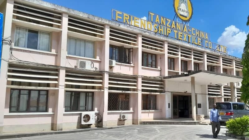 An administrative building of Tanzania-China Friendship Textile Co. Ltd, now owned by NHC. 