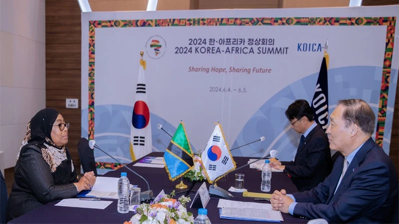 President Samia Suluhu Hassan has an audience with Korea International Cooperation Agency (KOICA) President Chang Won Sam in the South Korean capital, Seoul, yesterday chiefly on cooperation between Tanzania and South Korea. 