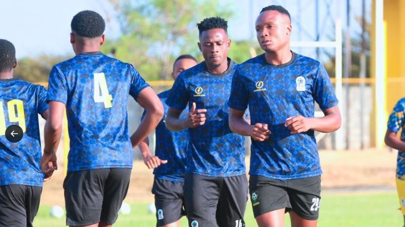 Taifa Stars’ players during a training session at Dola Hill stadium in Ndola, Zambia on Sunday. Photo: Courtesy of TFFD-Day for Taifa Stars dawns today