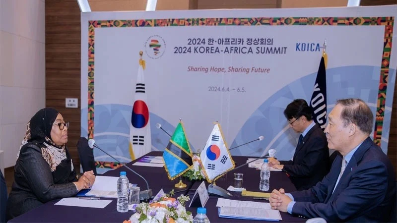 President Samia Suluhu Hassan has an audience with Korea International Cooperation Agency (KOICA) President Chang Won Sam in the South Korean capital, Seoul, yesterday chiefly on cooperation between Tanzania and South Korea.
