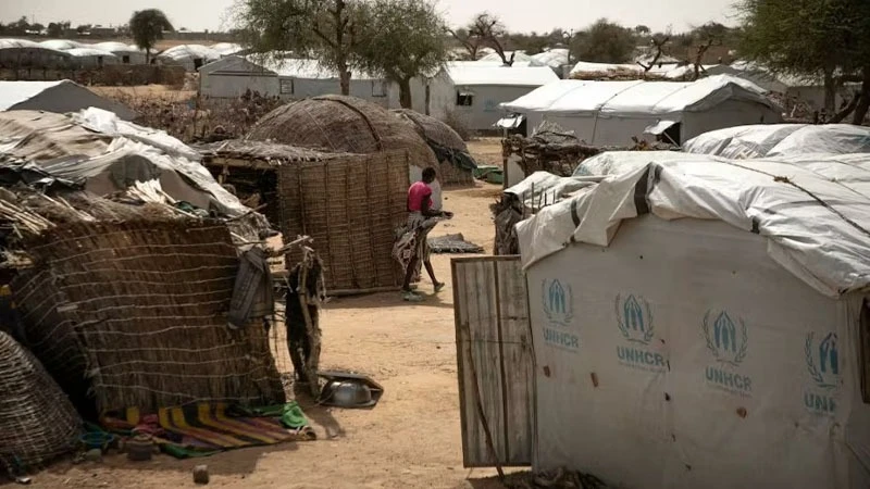 A camp for displaced persons in Burkina Faso, May 2024.
