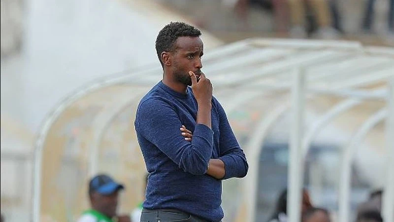 KMC head coach Abdihamid Moallin. 