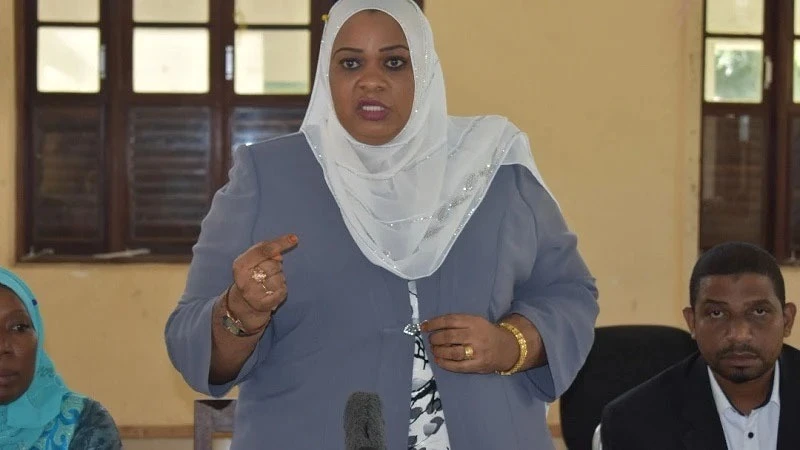  Riziki Pembe Juma, Zanzibar’s Minister for Community Development, Gender, Elderly and Children 