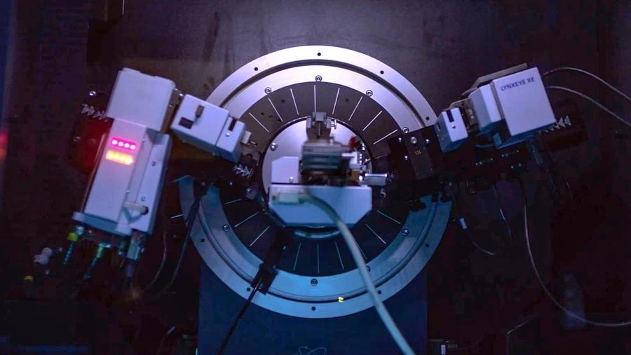 This photo taken on May 21, 2024 shows an X-ray diffractometer at a new energy technology company in Qinzhou, south China's Guangxi Zhuang Autonomous Region.