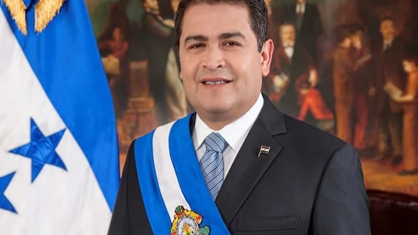 Rais wa zamani wa Honduras, Juan Orlando Hernandez . 