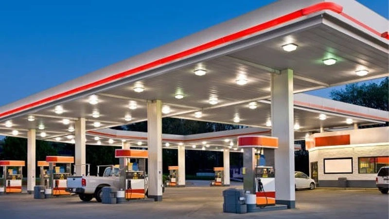 A filling station in the Mbezi Beach suburb in Dar es Salaam. 