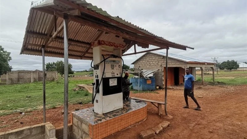 A small-scale filling station in rural Morogoro region.