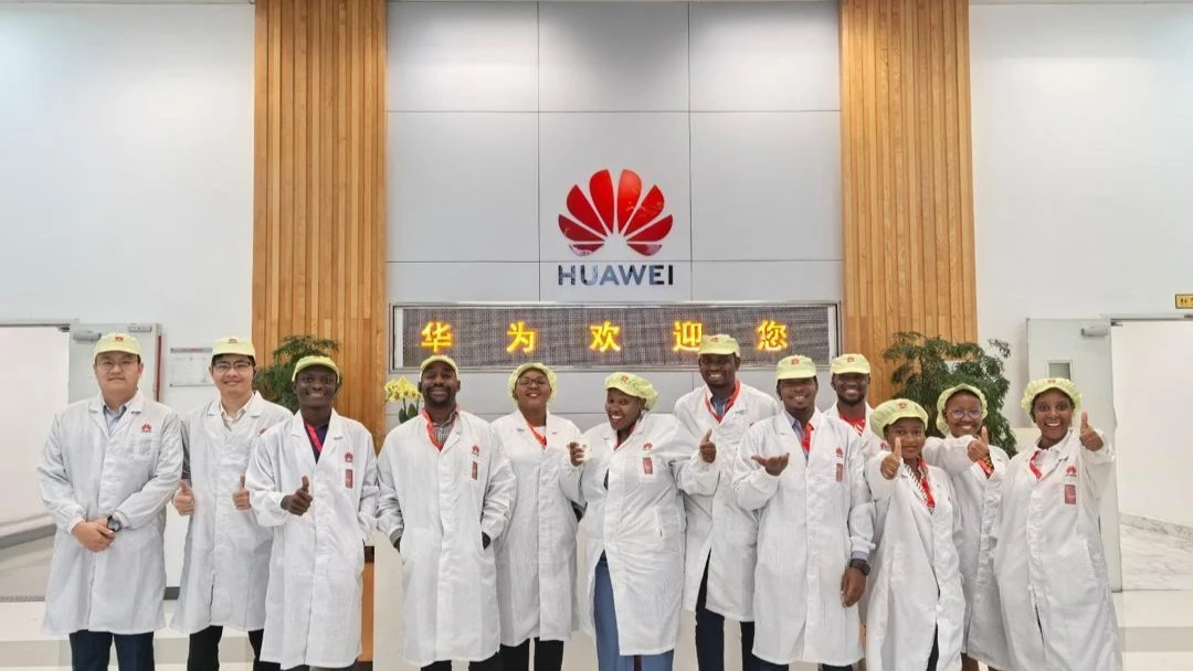 Leaders: Tanzanian startup founders at Huawei's Shenzhen offices, driven to transform digital landscapes back home.