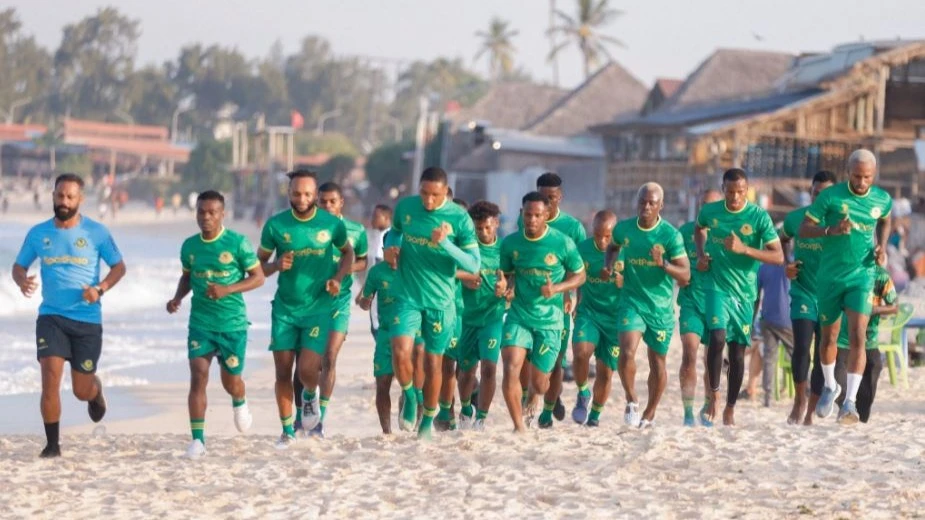 
Young Africans players during a training session for the upcoming 2024/2025 season in Dar es Salaam on Wednesday.