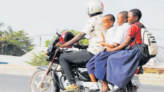 Motorbikes are relatively unsafe commercial transport especially to young children. He said riders are also at risk, as their injuries are usually severe.