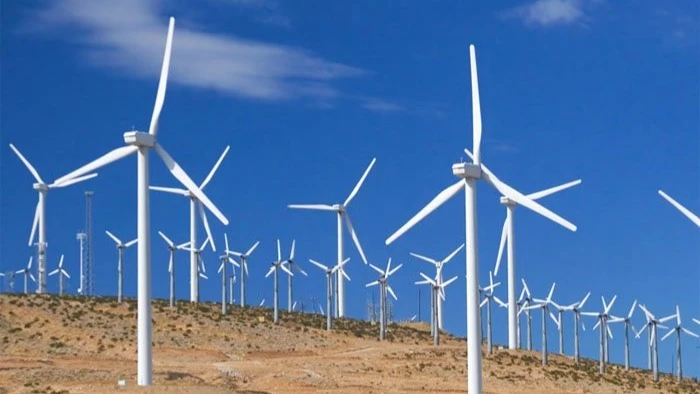 A wind power plant in Singida Region