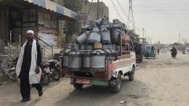 
The extreme heat adversely affected the milk production of the over 800,000 cattle in Karachi. 