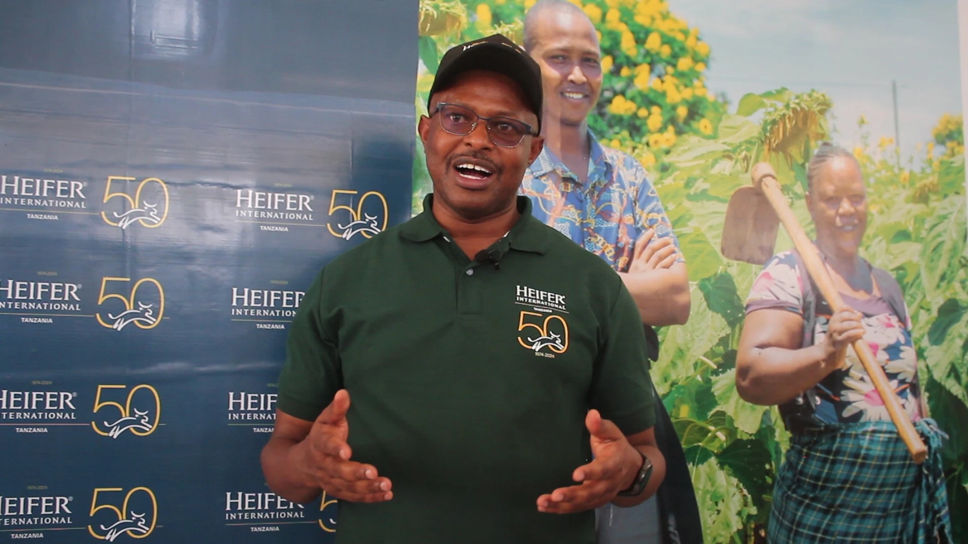 Haifer International Tanzania Country Director, Mark Tsoxo briefing journalists last week at Nanenane agricultural exhibition.