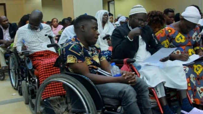 Some persons with disabilities during the meeting.