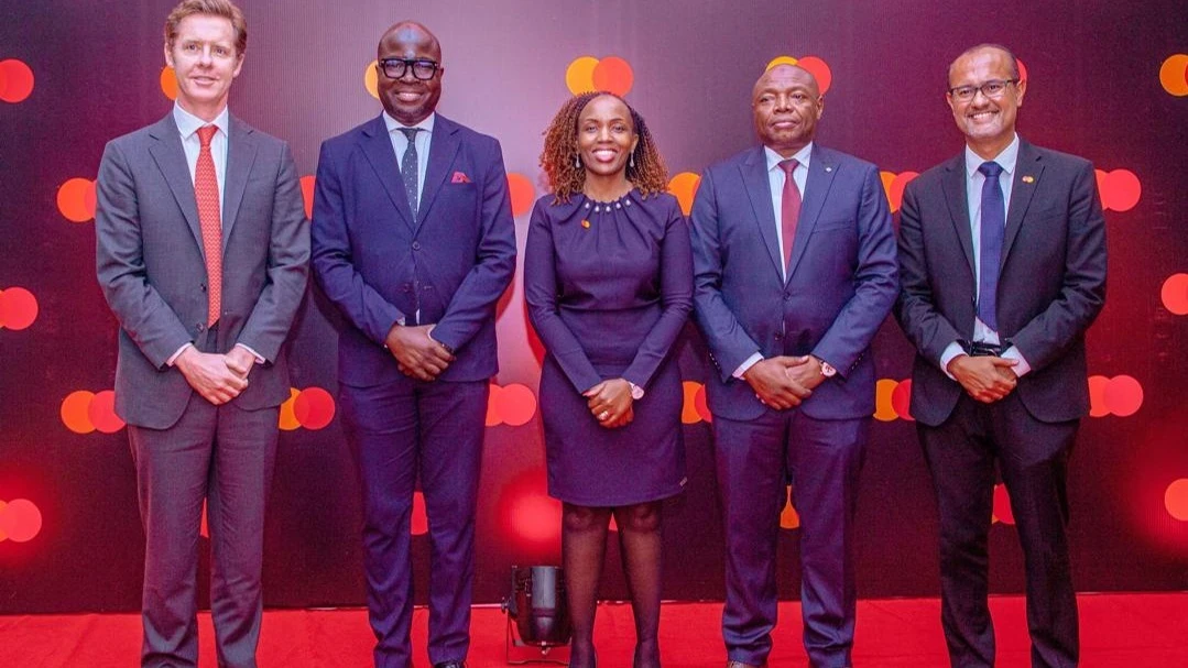 (L-R): Mark Elliott, Division President, Africa, Mastercard; Dr Nkundwe Mwasaga, Director General, ICT Commission; Elsie Wachira-Kaguru, Director, Account Management, East Africa, Mastercard; Sadiki Nyanzowa