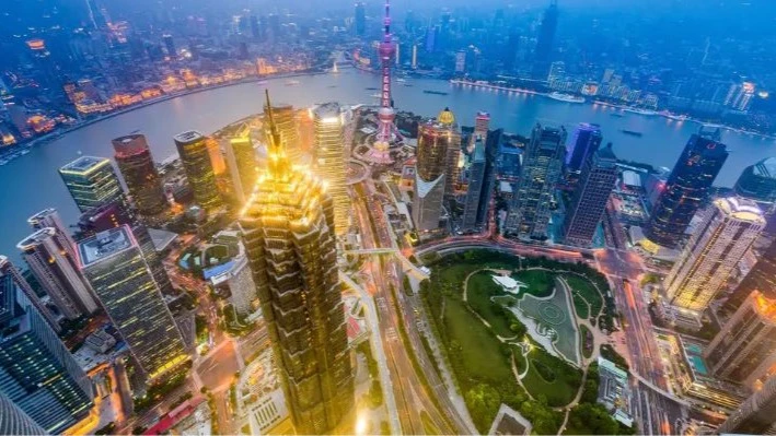 Shanghai’s Lujiazui financial district in Pudong has undergone rapid development in the past decade