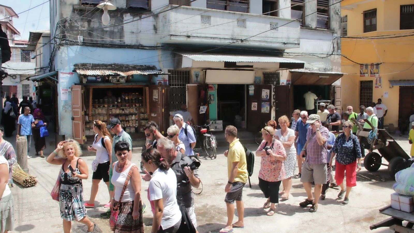 Tourists in Zanzibar