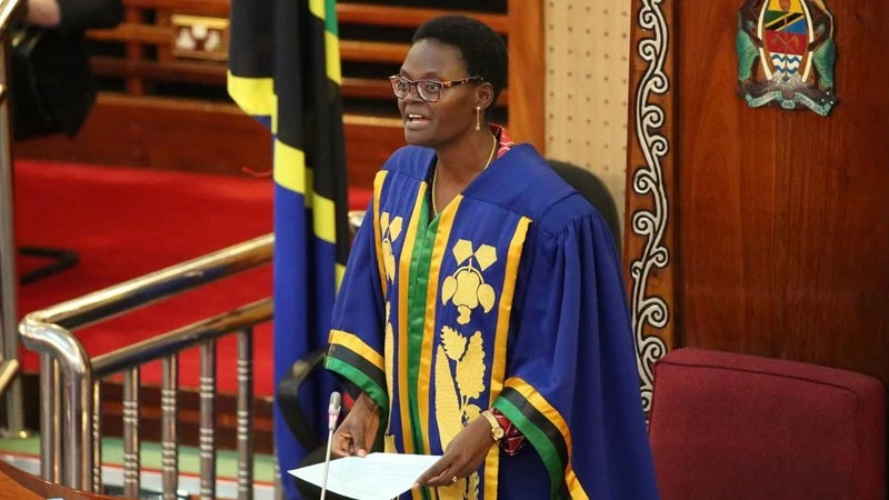 National  Assembly Speaker Dr Tulia Ackson