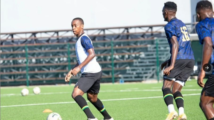 
National soccer team (Taifa Stars) players pictured yesterday during a training session at KMC Complex in Dar es Salaam.