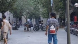 Ilyas, who is just 18, walks the streets of Barcelona each day looking for work. Tonight he will sleep in a park as the local shelters are full

 

