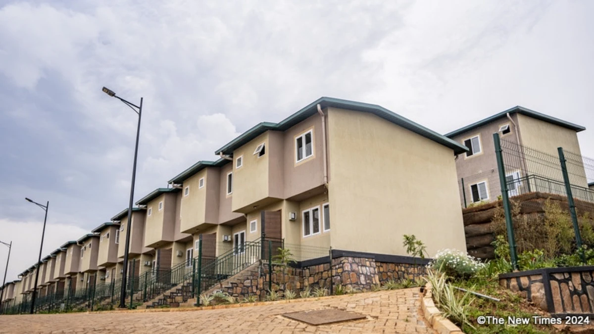 Tens of housing units at Bwiza Riverside Homes in Karama, Nyarugenge District. 