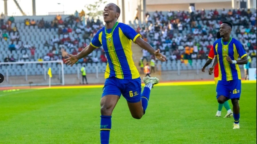 
Tanzania national football team (Taifa Stars) attacking midfielder Feisal Salum (Fei Toto) celebrates after scoring his side’s equalizing goal during their second AFCON Group H qualifier against Guinea a week ago. Stars won 2-1.