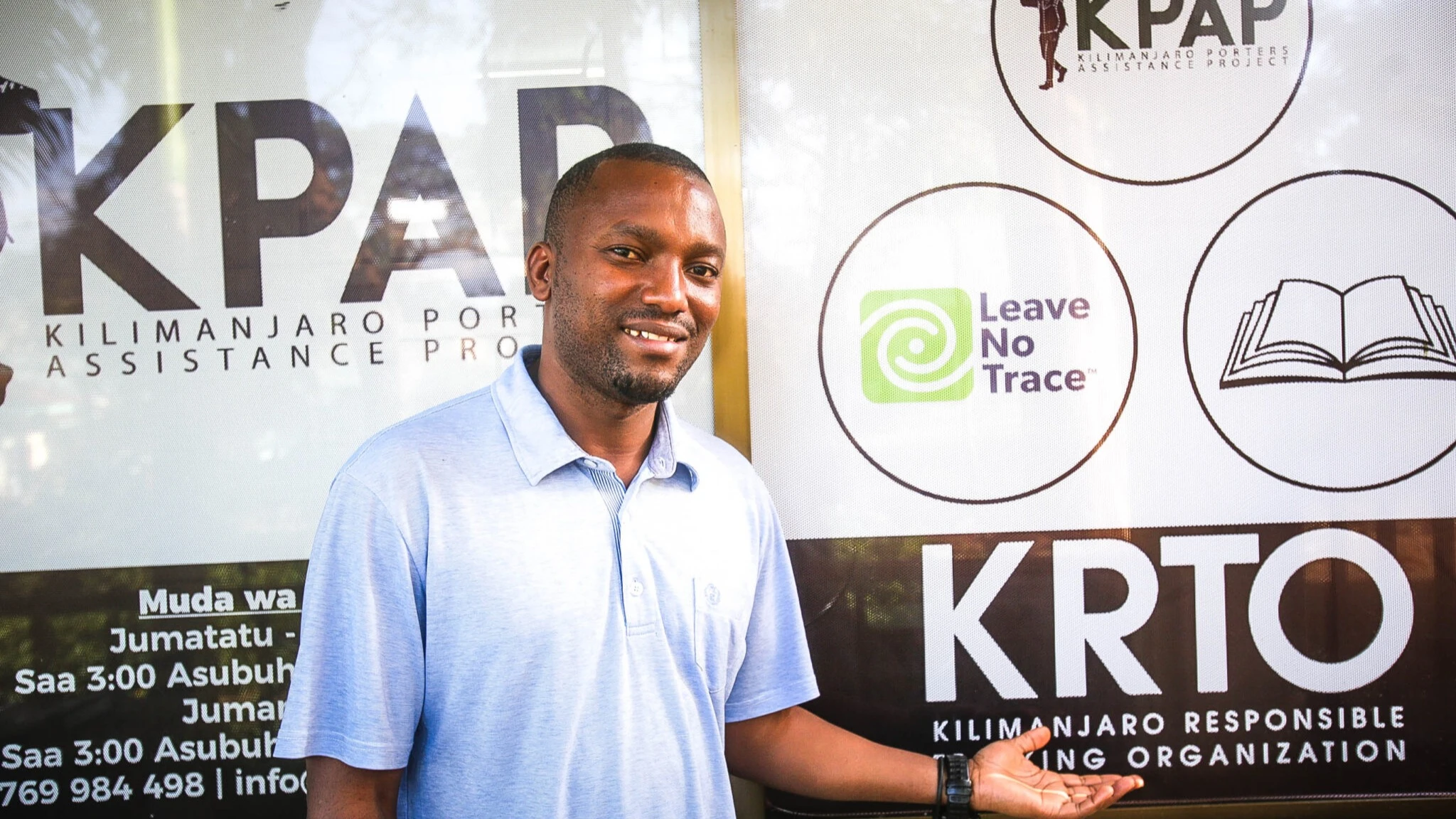 Kilimanjaro Responsible Trekking Organization (KRTO) CEO Kelvin Salla