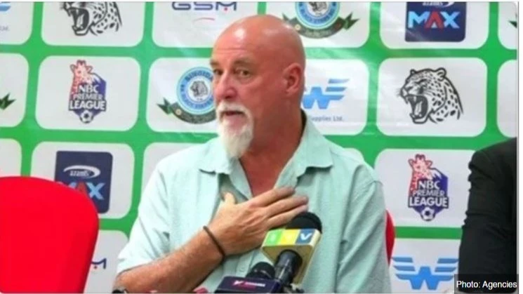 Singida  Black Stars head coach Patrick Aussems