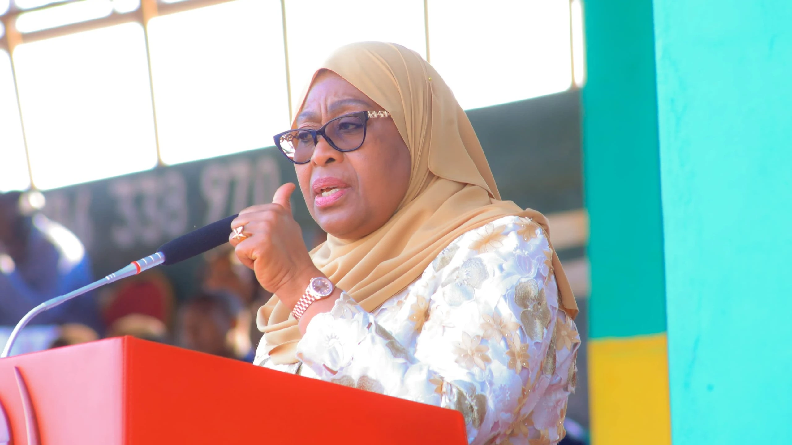 
Rais wa Jamhuri ya Muungano wa Tanzania, Dk.  Samia Suluhu Hassan.