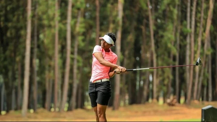 Tanzanian golfer Enosh Wanyeche