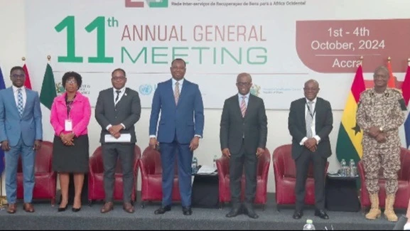 Dr Stephen Amoah (3rd from right), Deputy Minister of Finance, with Kwaku Dua (2nd from right), Chief Executive Officer, Financial Intelligence Centre; Kodjo Atisso (3rd from left), Regional Advisor for Anti-Money Laundering, Countering of Terrorism