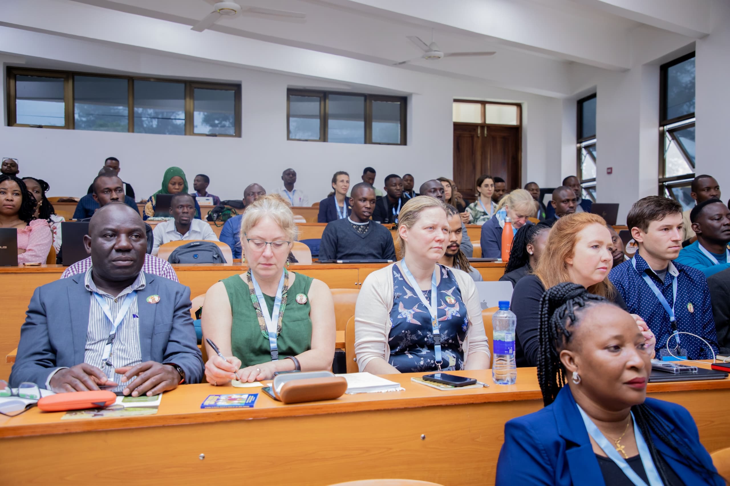 More than 300 wildlife conservation stakeholders from various African and other countries follow remarks by Natural Resources and Tourism minister Dr Pindi Chana at the Fourth Africa Congress for Conservation Biology