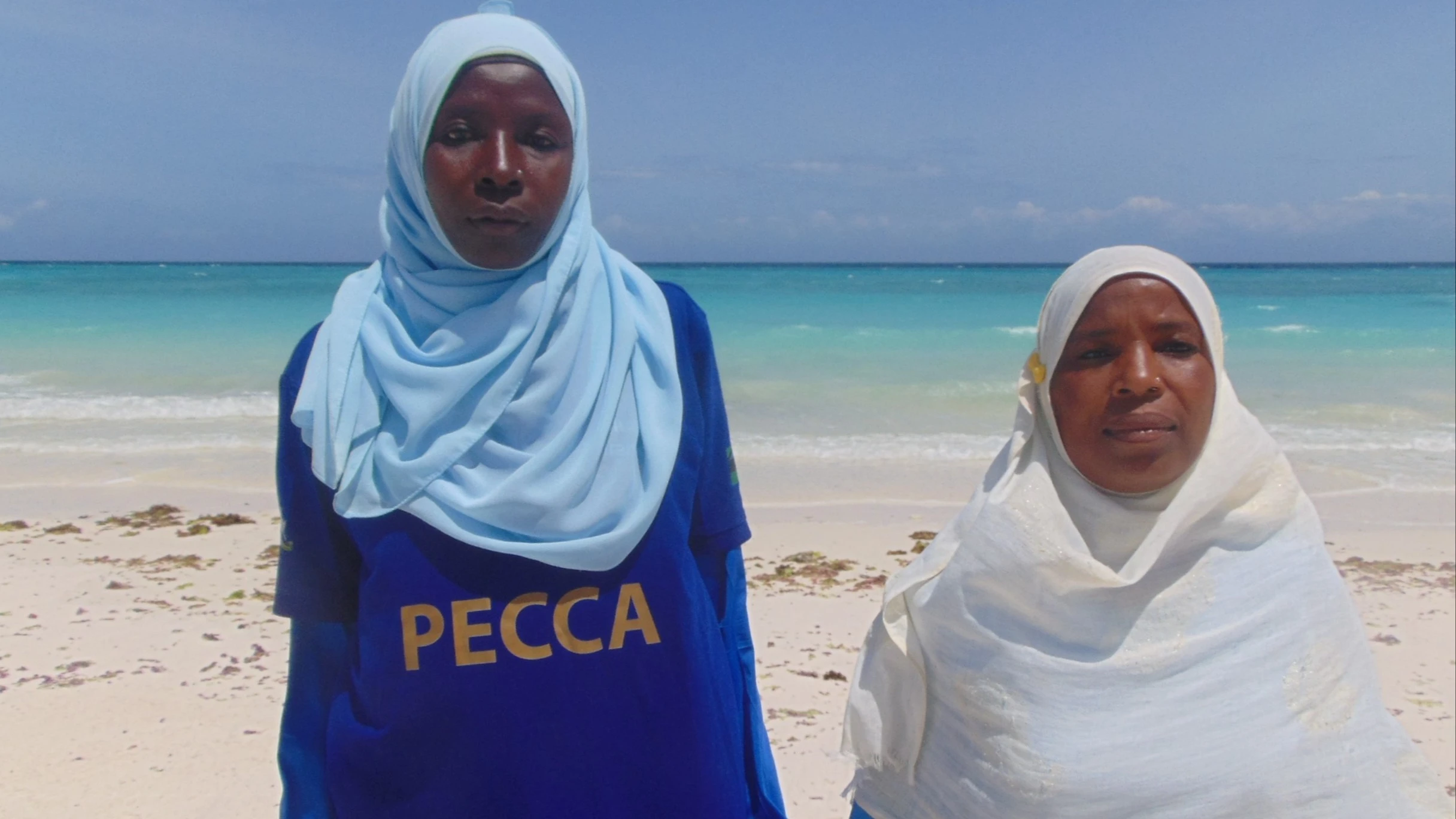 Asha Juma Khamis and Asha Bakar Mtwana are marine rangers with Blue Alliance Marine Protected Areas patrolling the North Pemba Channel Conservation Area (PECCA) in Zanzibar.