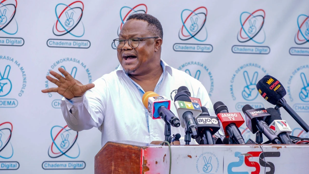 MAKAMU Mwenyekiti wa Chama cha Demokrasia na Maendeleo (CHADEMA) Tanzania Bara, Tundu Lissu.