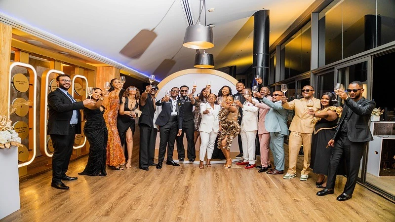 Craftsmen colleagues gather for an evening of savoir-faire with Mtani Bespoke (centre) host of Tanzania’s Moët & Chandon Champagne Day celebration in Dar es Salaam at the mid of the week.