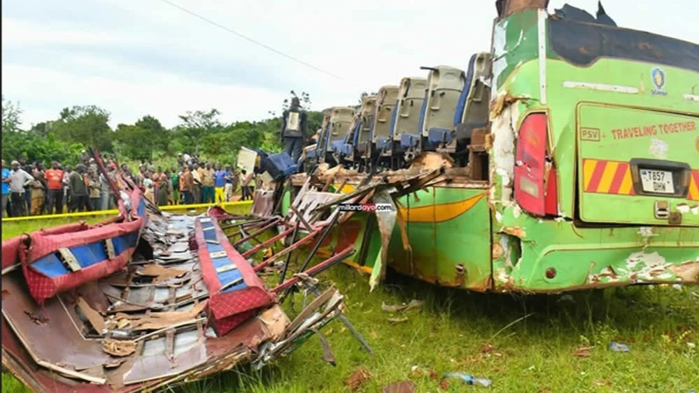 Capco One bus suffered brake failure, rolled backwards and collided with a smaller vehicle.