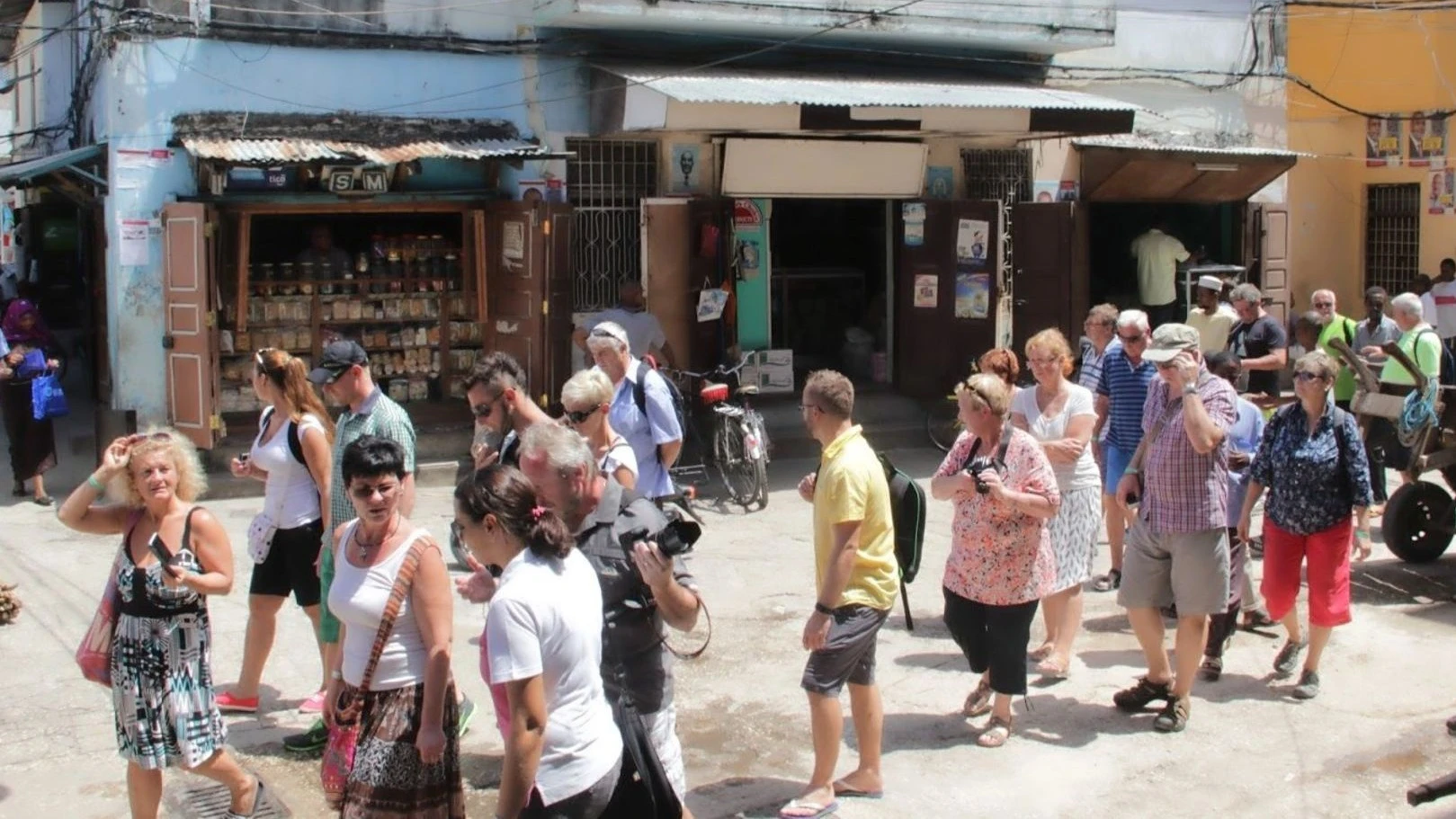 Tourists in Zanzibar