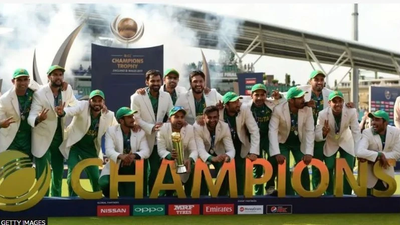 Pakistan beat India by 180 runs at The Oval to win the 2017 Champions Trophy. 