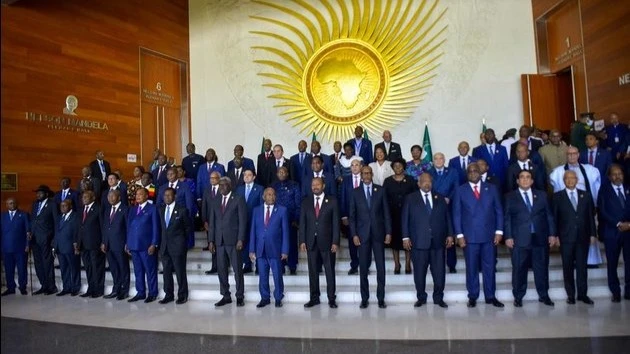 This photo taken on Feb. 17, 2024 shows a view of the 37th Ordinary Session of the African Union (AU) Assembly of the Heads of State and Government, held in Addis Ababa, Ethiopia.