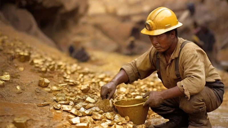 Gold mining