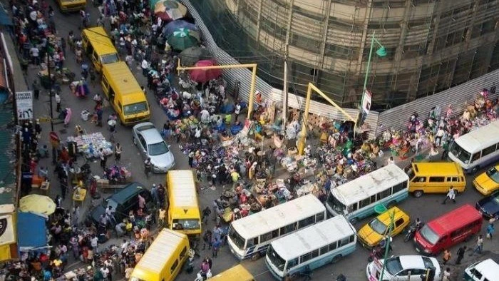 Downtown Lagos city