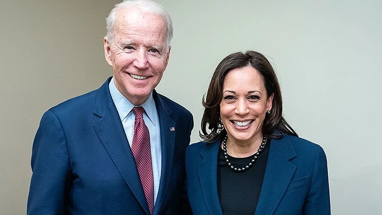 Biden and Harris at the Democratic National Convention in August, a high point for her campaign